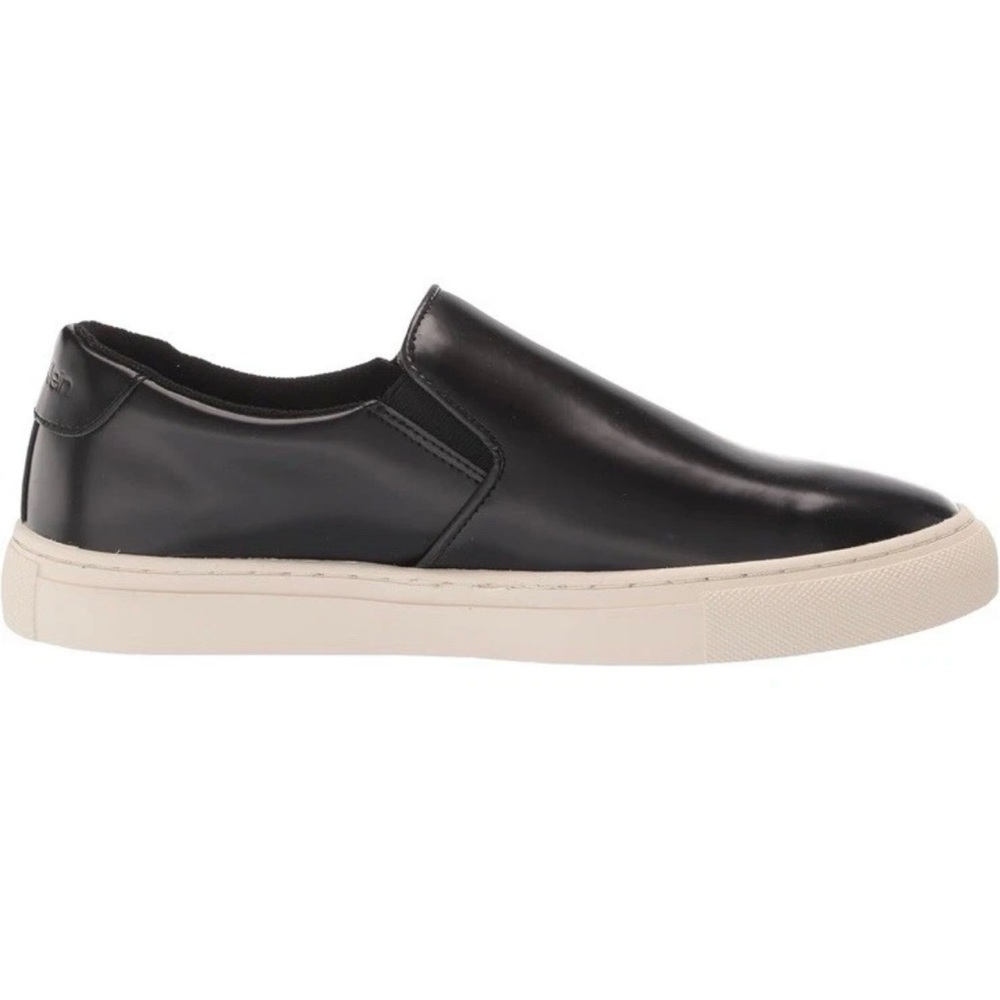 Calvin Klein Men's Ansly 2 Leather Slip-on Sneakers Size11.5 black .R14 - Picture 5 of 11